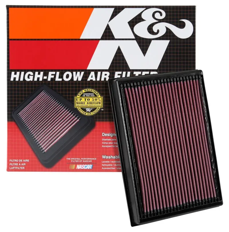 K&N KNN33-5048 2016 Nissan Titan XD V8-5.0L Replacement Drop In Air Filter №14