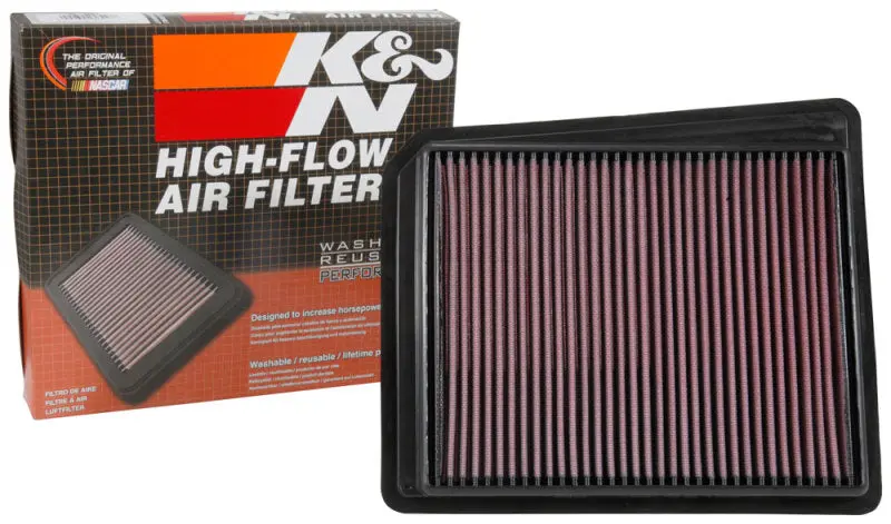 K&N KNN33-5062 2017 Nissan Titan V8-5.6L F/I Drop In Replacement Air Filter №13