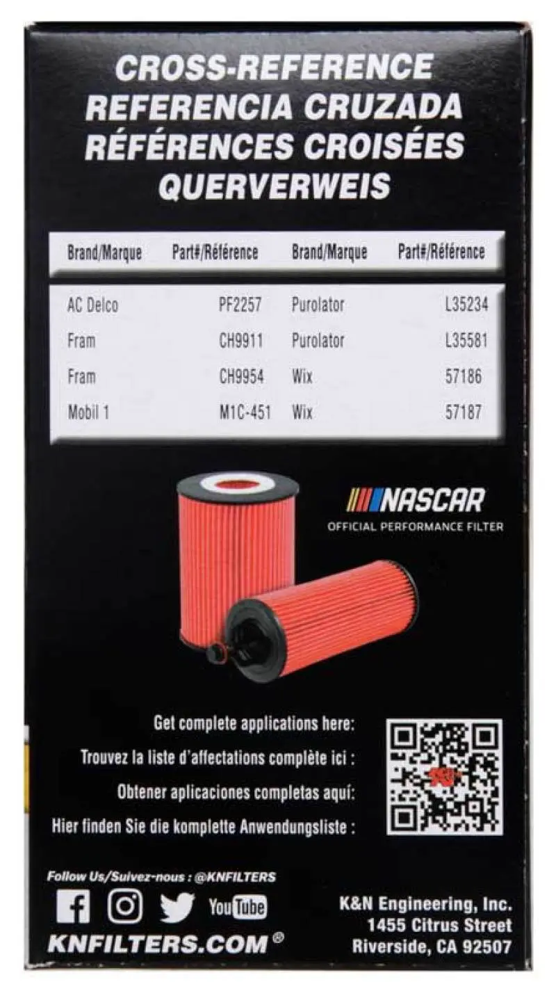 K&N KNNHP-7010 2018 Audi RS3 2.5L Cartridge Oil Filter №12