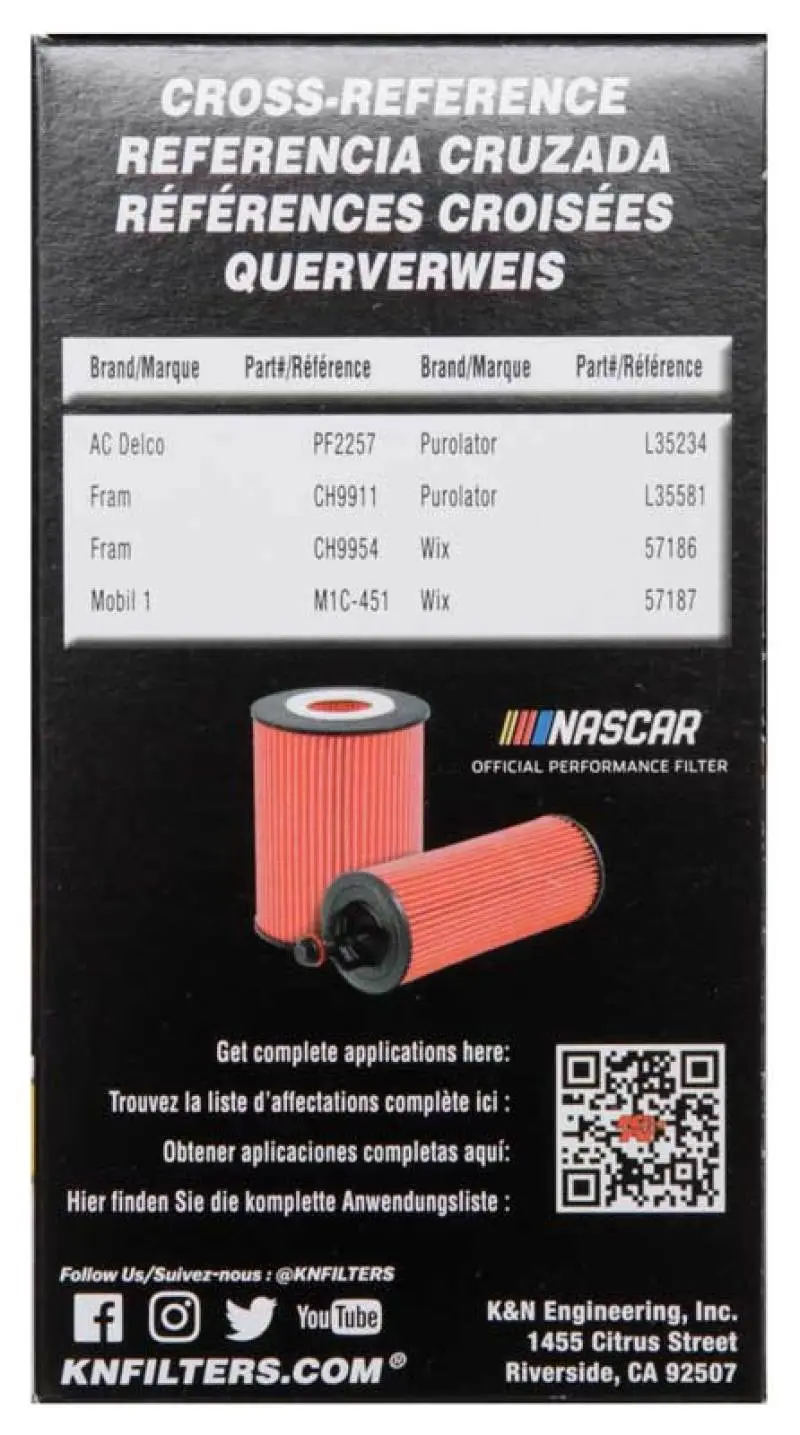 K&N KNNHP-7010 2018 Audi RS3 2.5L Cartridge Oil Filter №15