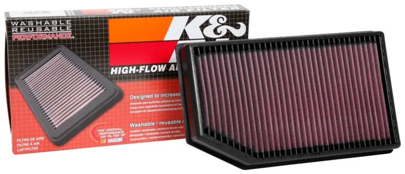 K&N KNN33-5076 2018 Jeep Wrangler JL 2.0L/3.6L F/I Drop In Air Filter №17