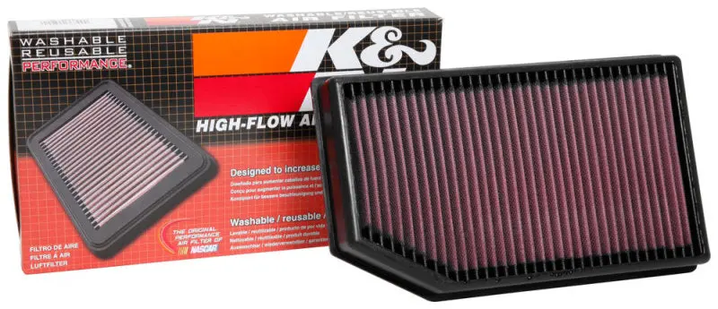 K&N KNN33-5076 2018 Jeep Wrangler JL 2.0L/3.6L F/I Drop In Air Filter №6