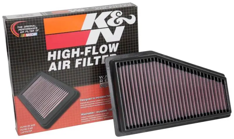 K&N KNN33-5089 2019 Jeep Cherokee L4-2.4L V6-3.2L F/I Replacement Drop In Air Filter №9