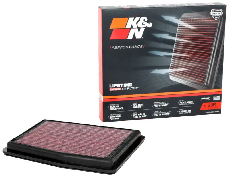 K&N KNN33-5109 2020 Hyundai Sonata L4-2.0L F/I Replacement Drop In Air Filter №4