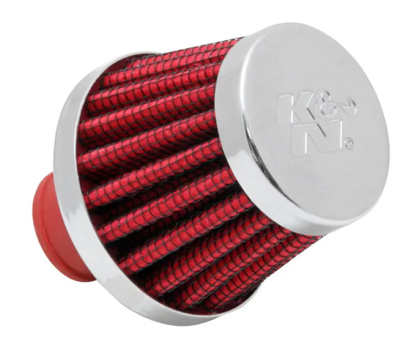 K&N KNN62-1600RD 2in Base OD X .375in Flange ID X 1.75in H Rubber Base Crankcase Vent Filter