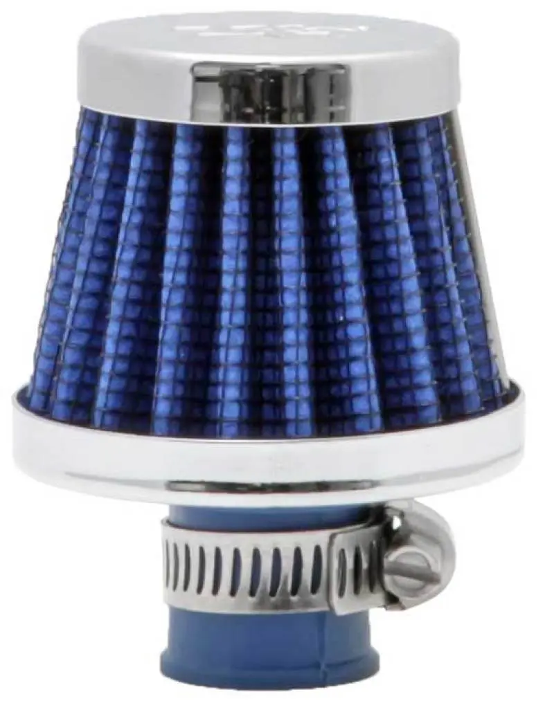 K&N KNN62-1600BL 2in Base OD X .375in Flange ID X 1.75in H Rubber Base Crankcase Vent Filter - Blue №5