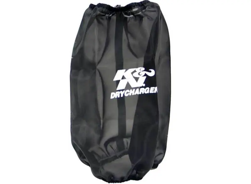 K&N KNNRC-4780DK 6.625in Base ID / 5.25in Top ID / 9.5in H Round Tapered Black DryCharger Air Filter Wrap