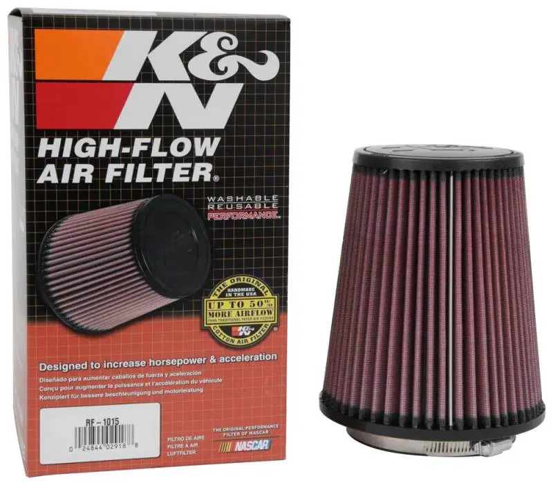 K&N KNNRF-1015 6 Inch OD-Base 4 1/2 Inch OD-Top 7 Inch H Round Tapered Universal Air Filter №11