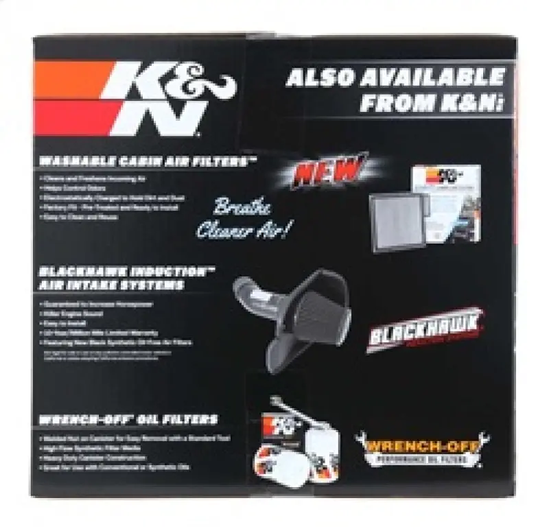 K&N KNN63-3082 63 Series Aircharger Performance Intake Kit Chevy/GMC 14-15 Silverado/Sierra 1500 5.3L/6.2L V8 №13