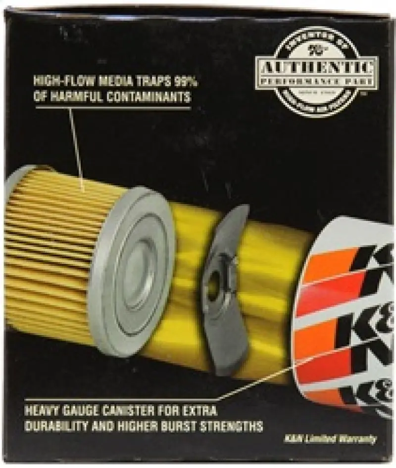 K&N KNNHP-2004 87-92 Supra Non-Turbo / 99-04 Grand Cherokee 4.0 Performance Gold Oil Filter №4