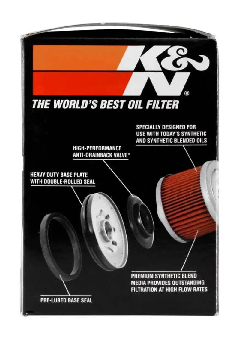 K&N KNNKN-621 Arctic Cat 2.688in OD X 3.344in H Oil Filter №5