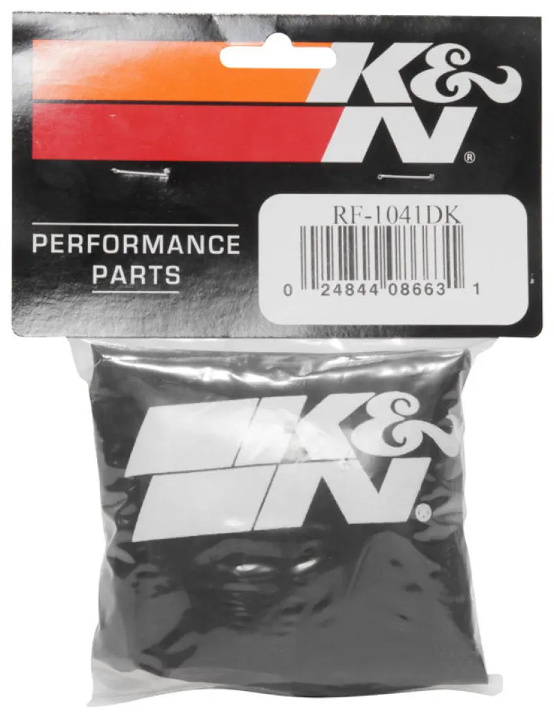 K&N KNNRF-1041DK Black Drycharger Round Tapered Custom Air Filter Wrap №5