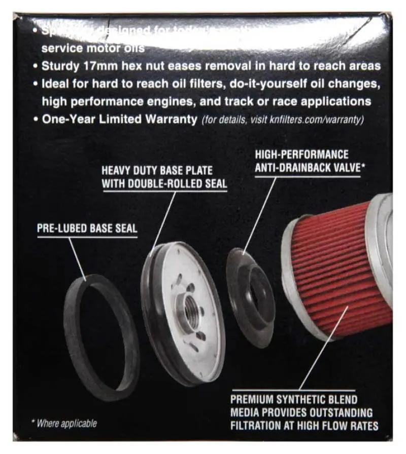 K&N KNNKN-163 BMW 3.031in OD X 3.531in H Oil Filter №11