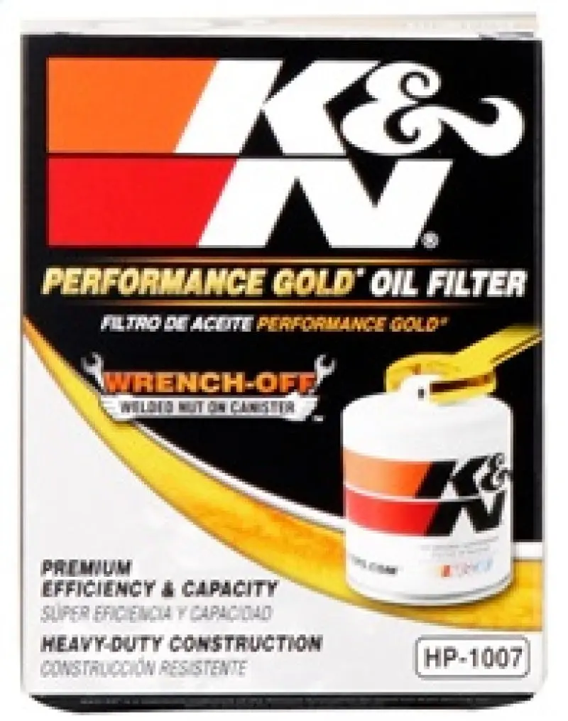 K&N KNNHP-1007 Buick / Chevrolet / Oldsmobile Performance Gold Oil Filter №11