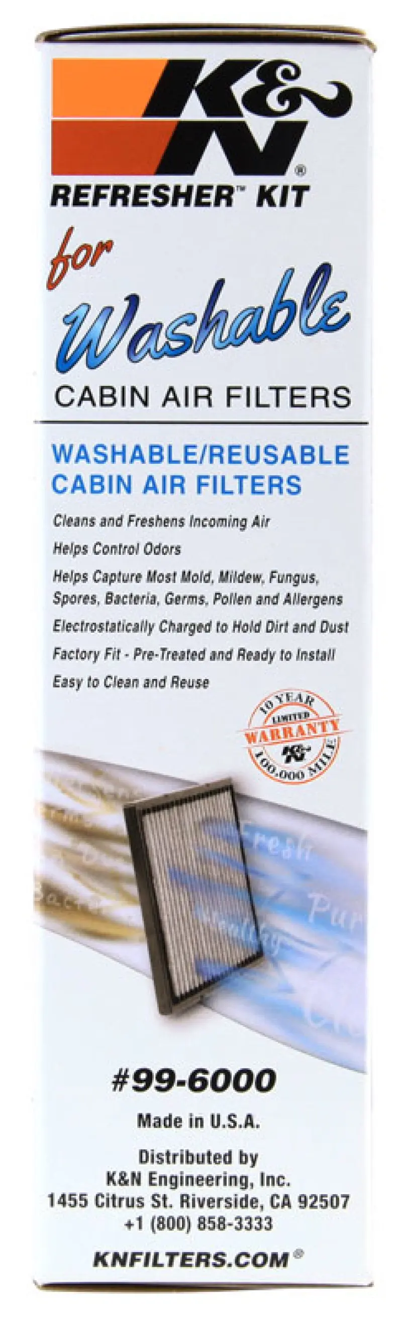 K&N KNN99-6000 Cabin Filter Cleaning Kit №20