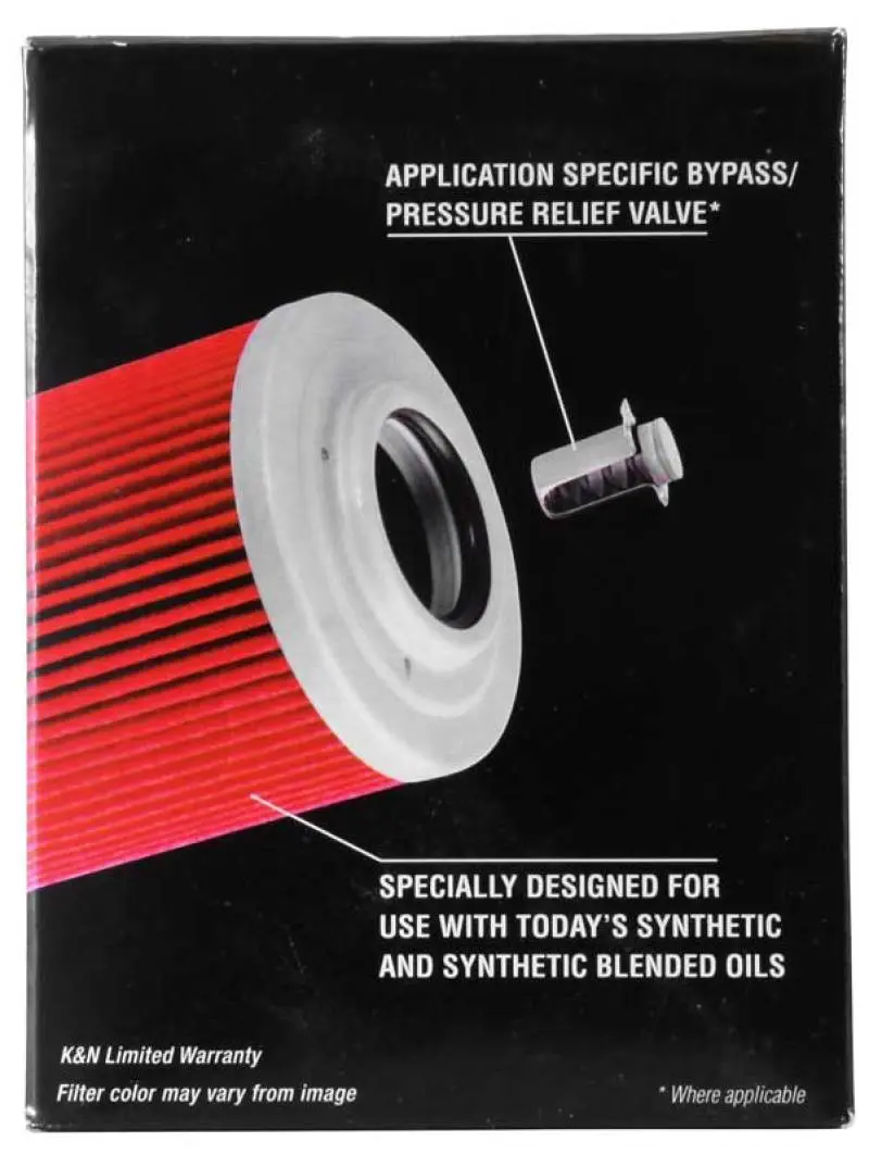 K&N KNNKN-564 Can/AM Spyder RT 998/ Buell 1125R -2.2219in OD X 0.969in ID X 3.813in H Oil Filter №6