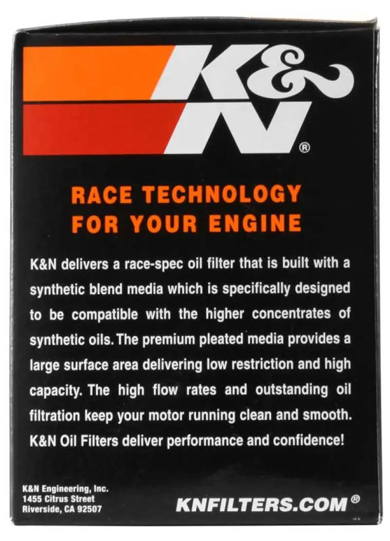 K&N KNNKN-564 Can/AM Spyder RT 998/ Buell 1125R -2.2219in OD X 0.969in ID X 3.813in H Oil Filter №7