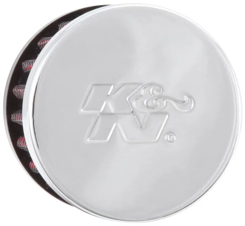 K&N KNN62-1330 Clamp On Rubber Base Crankcase Vent Filter 0.5in Flange ID 2in OD 1.5in Height №12