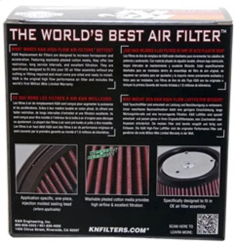 K&N KNNE-3226 Custom Air Filter Round 4.625in ID / 6in OD / 2.5in Height №7