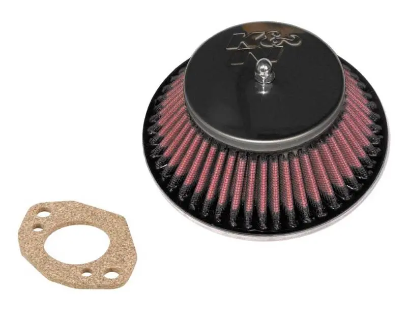 K&N KNN56-9320 Custom Racing Assembly - Round Tapered - Red 1.375in Neck Flange - 2.25in Over Height №1