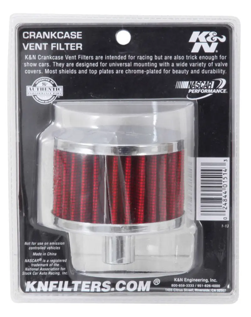 K&N KNN62-1160 Filter 3/4in Vent 3in Diameter 2in Height №10