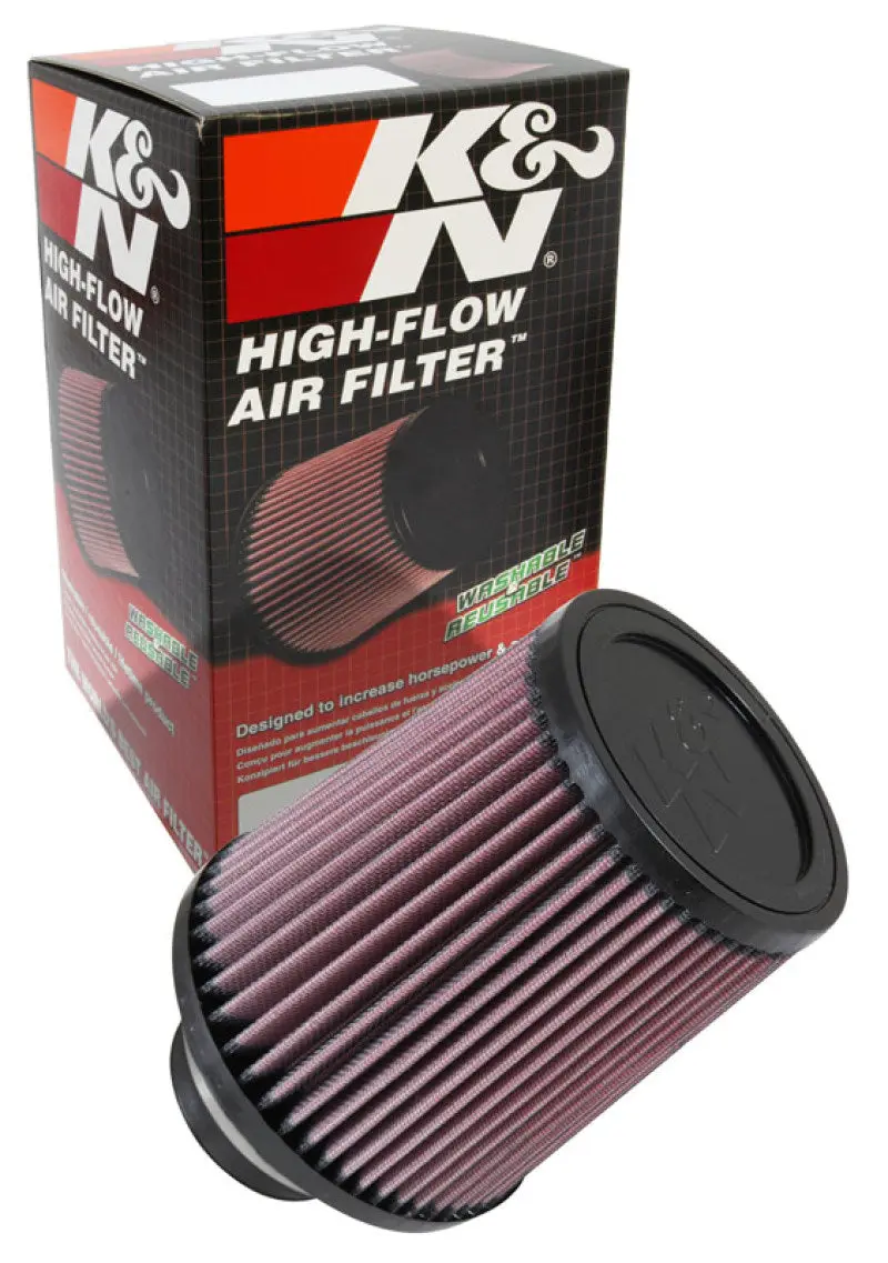 K&N KNNRU-4870 Filter Universal Rubber Filter 2 3/4 Inch Flange 6 Inch Base 5 Inch Top 6 1/2 Inch Height №12