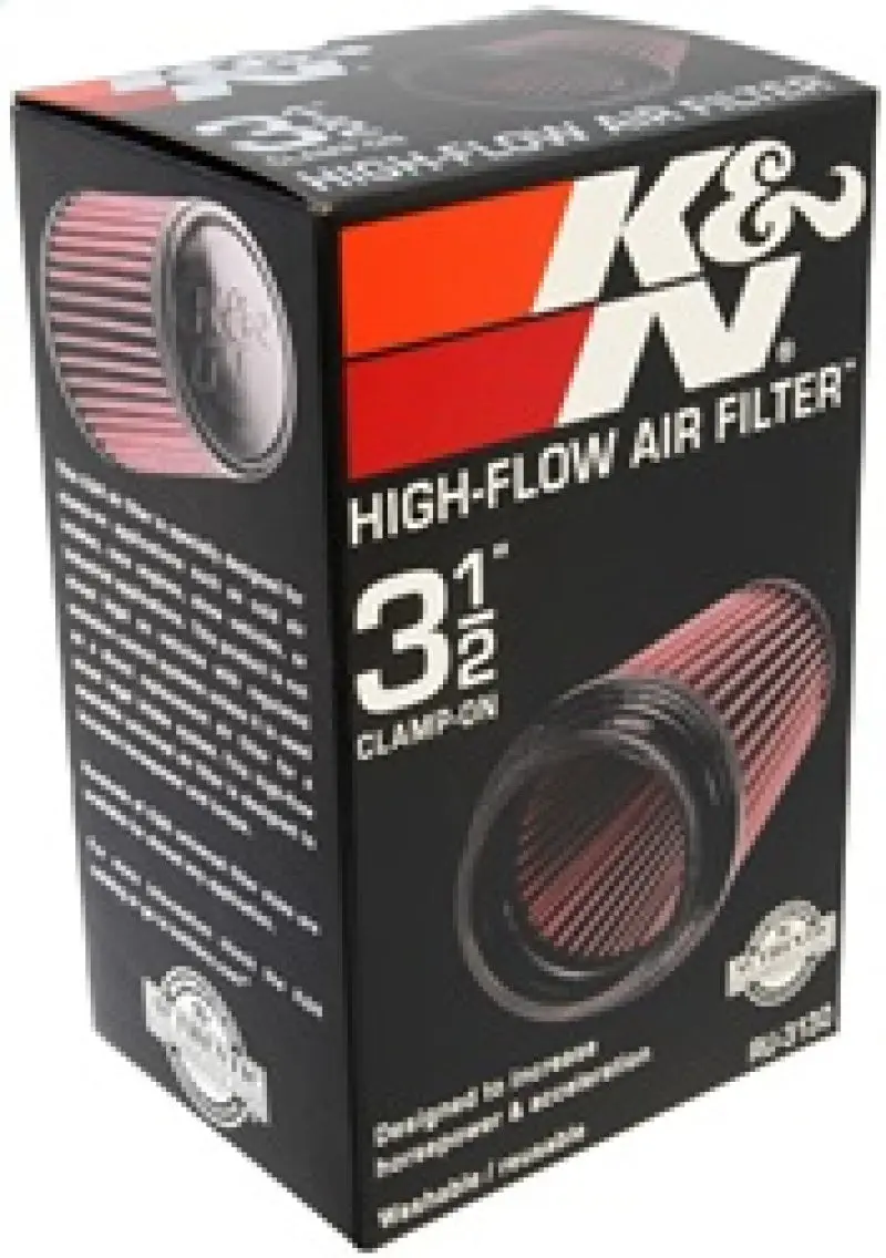 K&N KNNRU-3130 Filter Universal Rubber Filter 3 1/2 Inch Flange 4 5/8 Inch Base 3 1/2 Inch Top 7 Inch Height №11