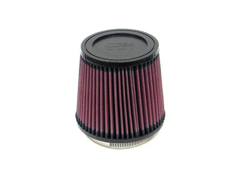 K&N KNNRU-4250 Filter Universal Rubber Filter 3.75in Flange ID / 5.375in Base OD / 4.375in Top OD / 5in Height