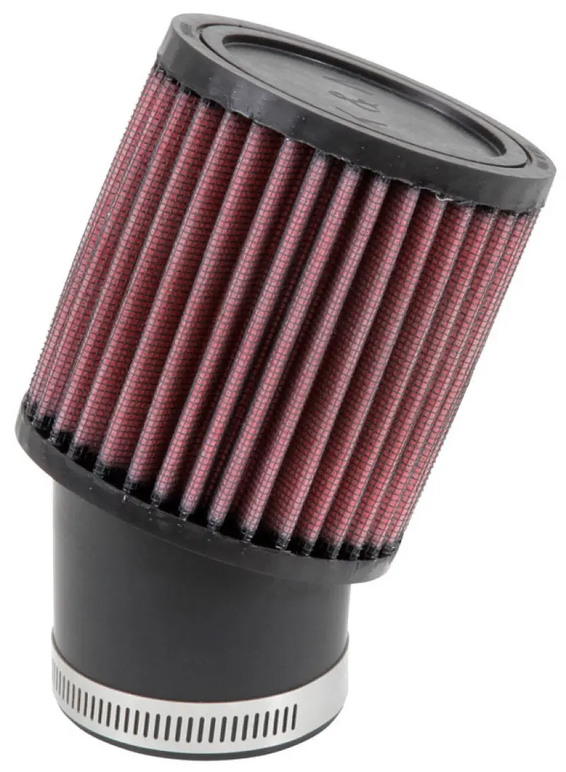 K&N KNNRU-1750 Filter Universal Rubber Round Straight Filter 20 Deg Angled 2-7/16in Flange 3-3/4in OD 4in H №1