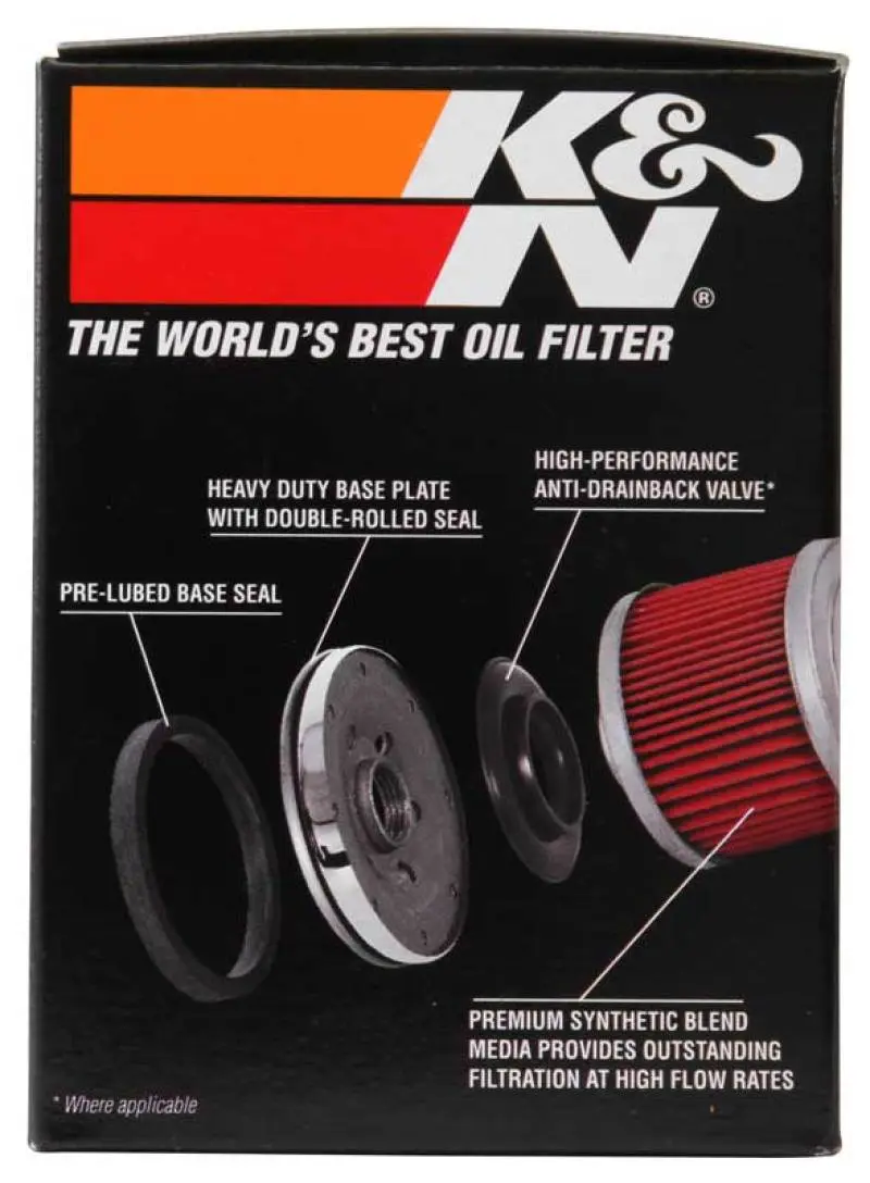 K&N KNNKN-170 Harley Davidson 3in OD X 4.063in H Oil Filter №6