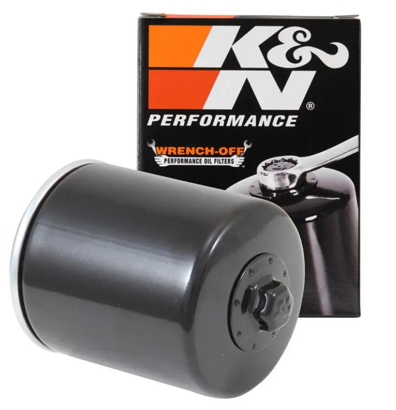 K&N KNNKN-171B Harley Davidson / Buell 3in OD X 4.063in H Black Oil Filter №9