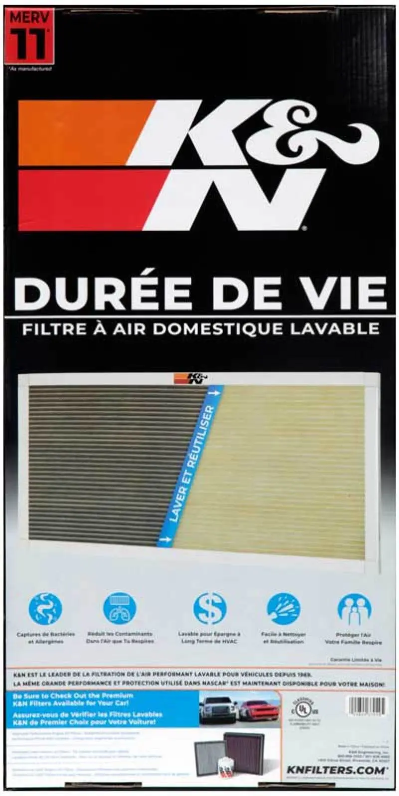 K&N KNNHVC-11224 HVAC Filter - 12 X 24 X 1 №3