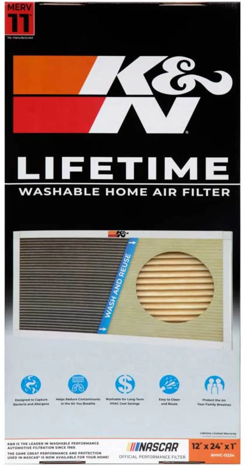 K&N KNNHVC-11224 HVAC Filter - 12 X 24 X 1 №4