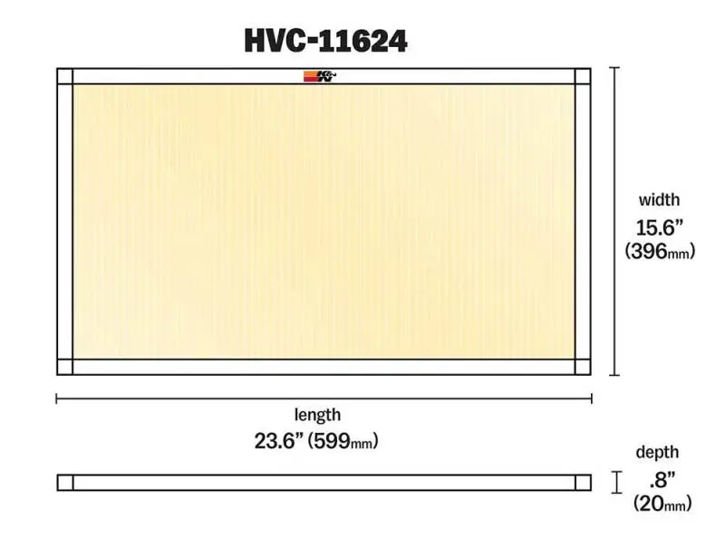 K&N KNNHVC-11624 HVAC Filter - 16 X 24 X 1 №10