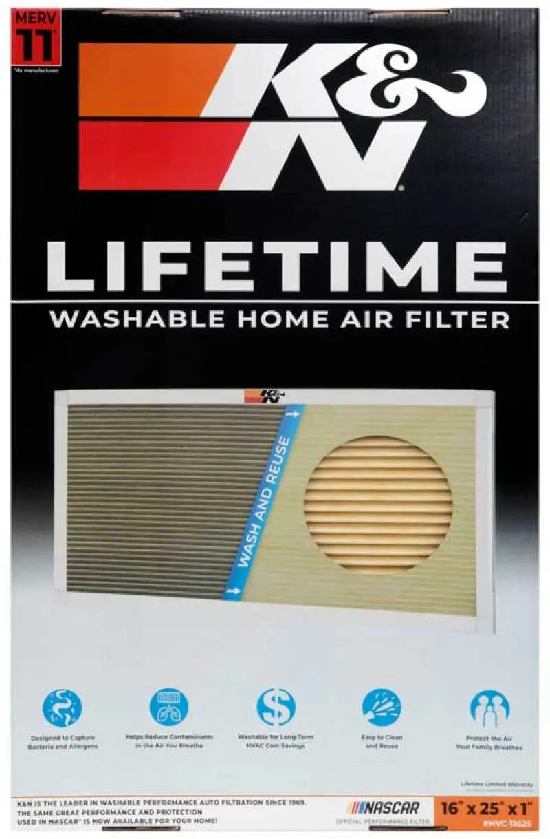 K&N KNNHVC-11625 HVAC Filter - 16 X 25 X 1 №10