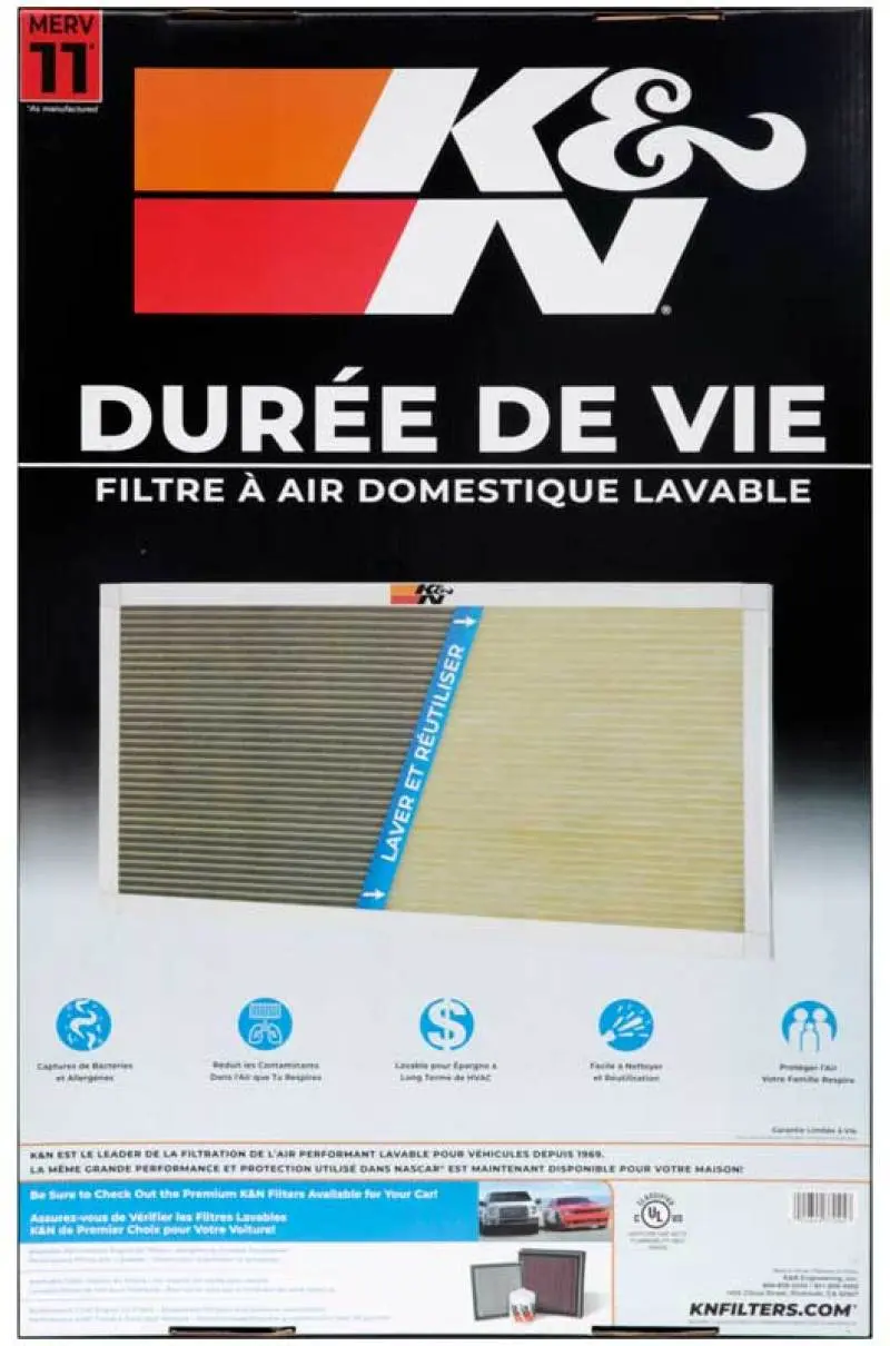 K&N KNNHVC-11625 HVAC Filter - 16 X 25 X 1 №4