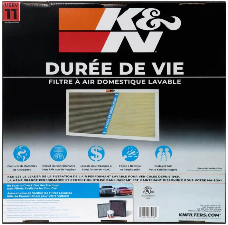 K&N KNNHVC-12020 HVAC Filter - 20 X 20 X 1 №4