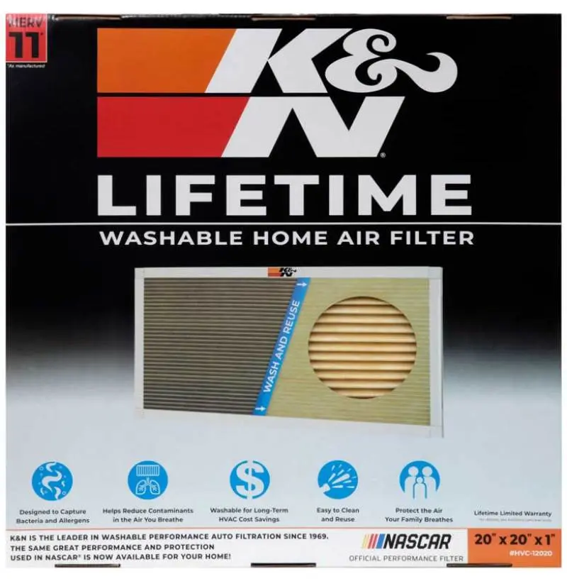 K&N KNNHVC-12020 HVAC Filter - 20 X 20 X 1 №9