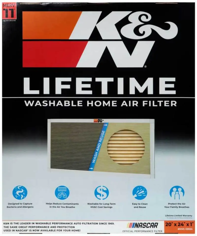 K&N KNNHVC-12024 HVAC Filter - 20 X 24 X 1 №11