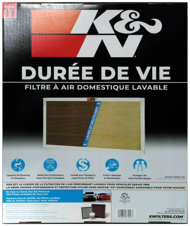 K&N KNNHVC-12024 HVAC Filter - 20 X 24 X 1 №9