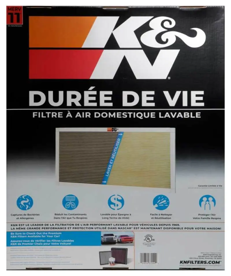 K&N KNNHVC-12025 HVAC Filter - 20 X 25 X 1 №12