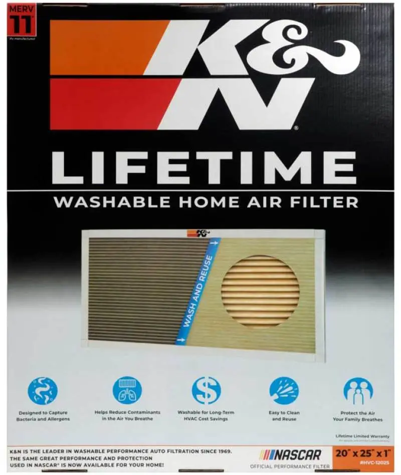 K&N KNNHVC-12025 HVAC Filter - 20 X 25 X 1 №9