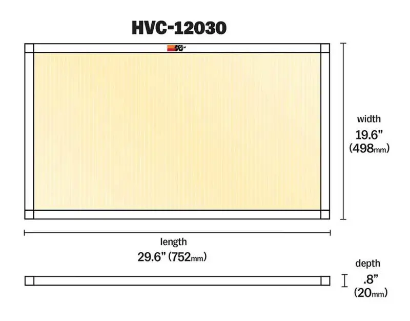 K&N KNNHVC-12030 HVAC Filter - 20 X 30 X 1 №11