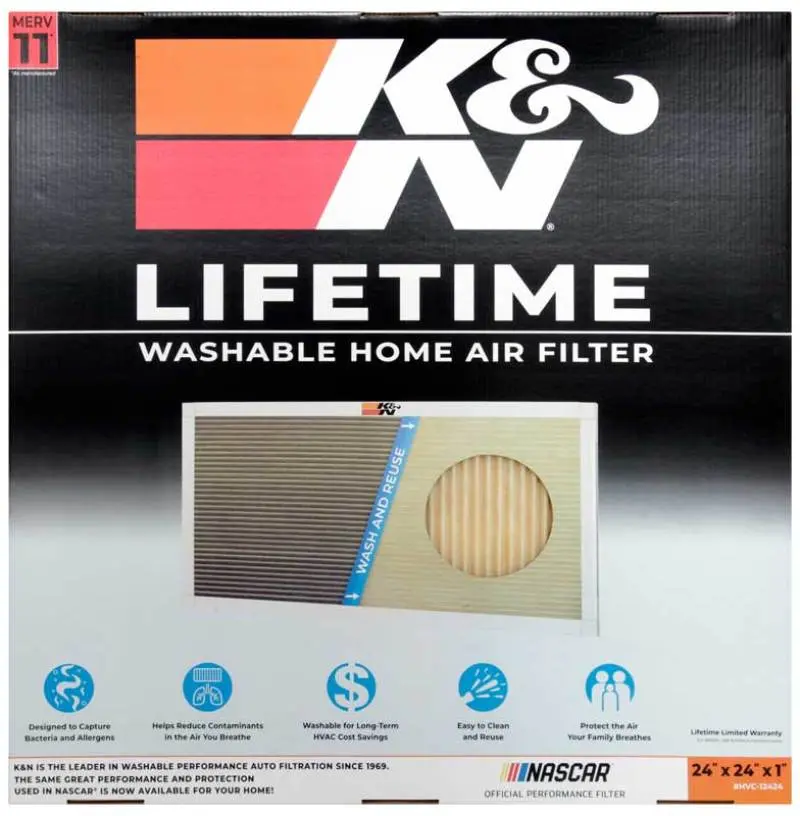 K&N KNNHVC-12424 HVAC Filter - 24 X 24 X 1 №3