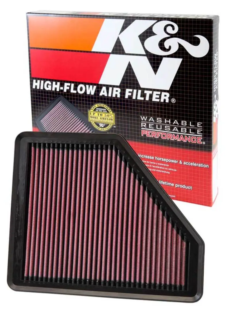 K&N KNN33-2958 Hyundai Genesis Coupe 2.0T/3.8 Drop In Air Filter №15