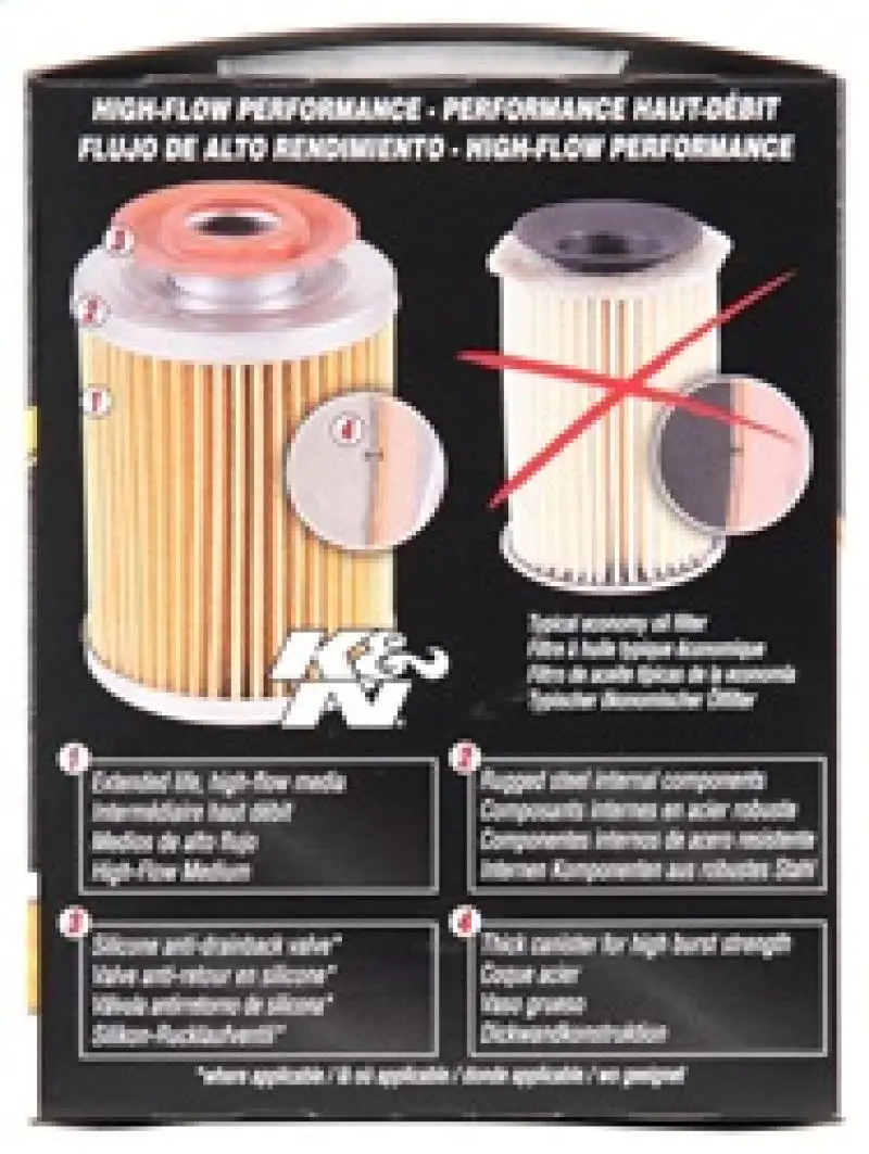 K&N KNNHP-2002 Oil Filter OIL FILTER; AUTOMOTIVE №4