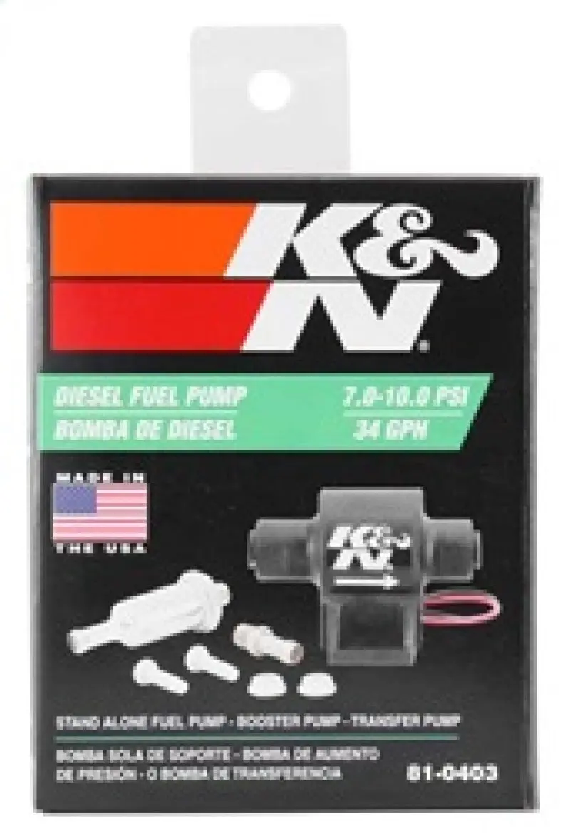 K&N KNN81-0403 Performance Electric Fuel Pump 9-11.5 PSI Diesel №8