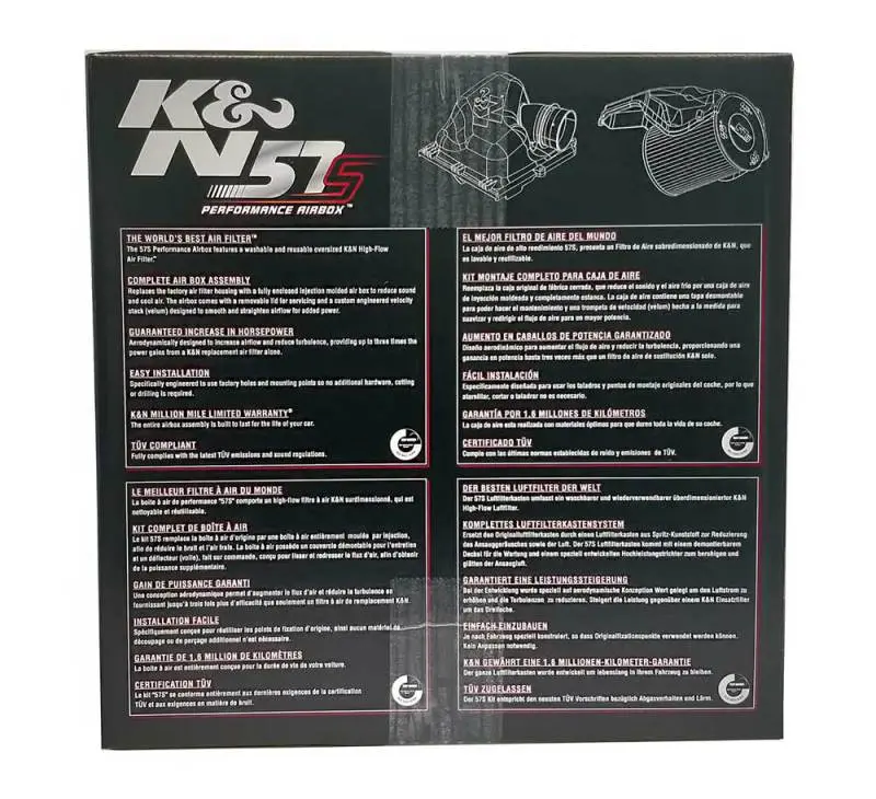 K&N KNN57S-4000 Performance Intake Kit For Ford C-Max/Focus II / Volvo C30/S40/V40/V50/V70 / Mazda 3/5 №5