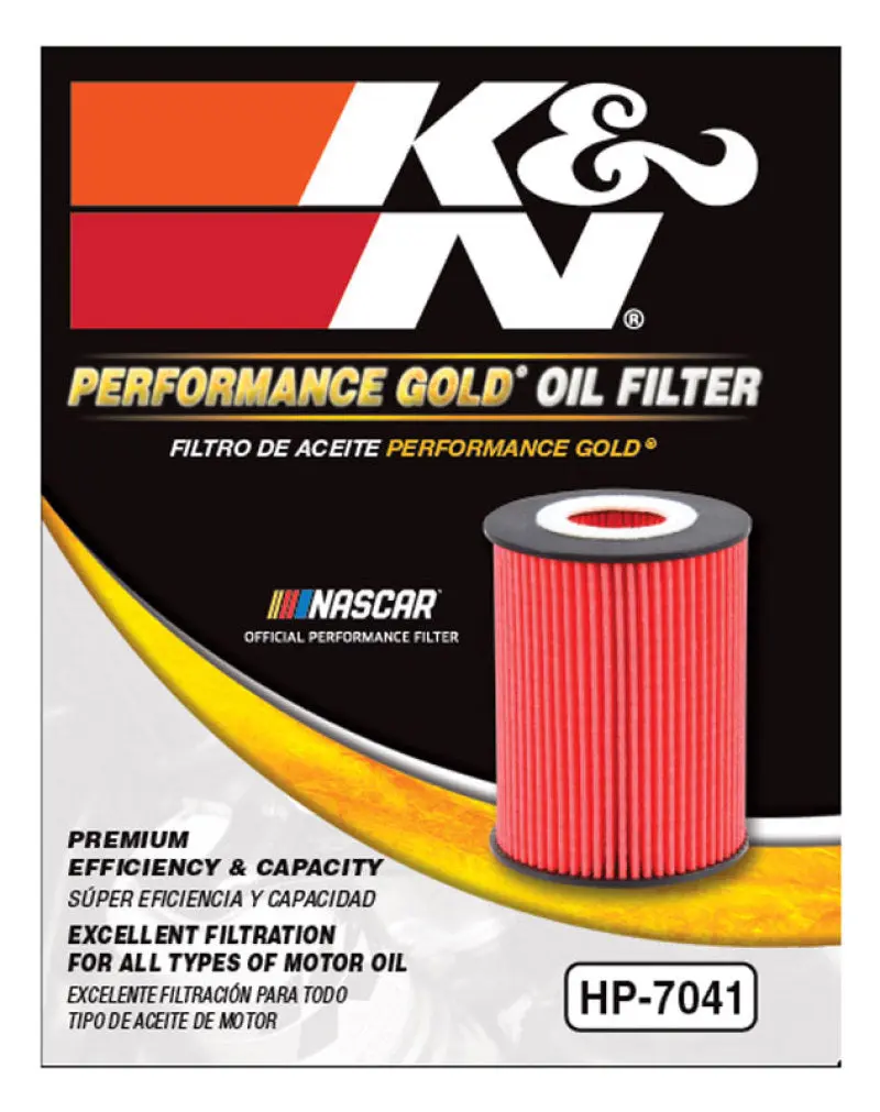 K&N KNNHP-7041 Performance Oil Filter - 14-18 Fiat 500L 1.4L L4 Gas №5