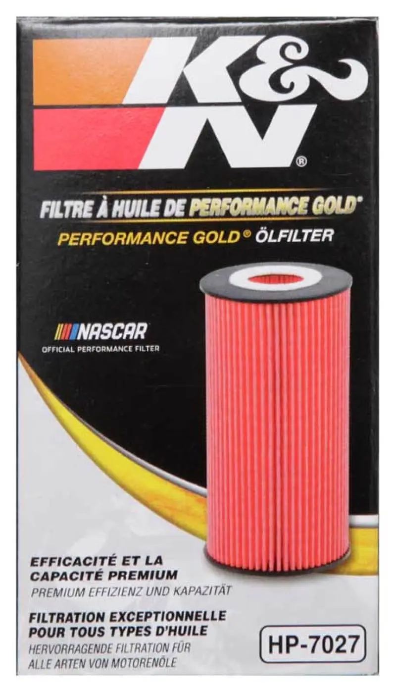 K&N KNNHP-7027 Performance Oil Filter For 09-19 GM 1.4L / 1.6L / 1.8L W/ Hengst Filter Housing №10